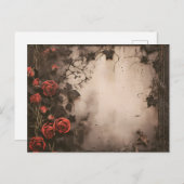 アンティークデッ離れドとレッドローゼハロウィーン シーズンポストカード (正面/裏面)