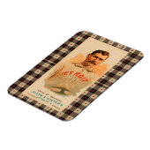 アンティークデトロイト野球選手ポスター マグネット (左側)