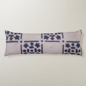 アンティークデルフトタイル青:クラシックオランダアートパターン ボディピロー (正面)