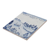 アンティークデルフトタイル – 牧歌的なシーン – 青と白–20 タイル (側面)