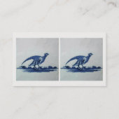 アンティークデルフトブルータイル – 草の中のグロース 名刺 (裏面)