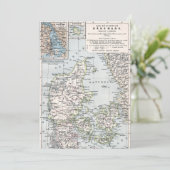 アンティークデンマークの地図,デンマーク語,デンマーク語, 1905 (スタンド正面)