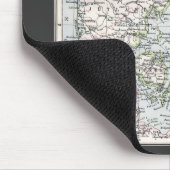 アンティークデンマークの地図,デンマーク語,デンマーク語, 1905 マウスパッド (コーナー)