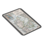 アンティークデンマークの地図,デンマーク語,デンマーク語, 1905 マグネット (右側)