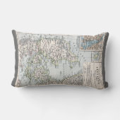 アンティークデンマークの地図,デンマーク語,デンマーク語, 1905 ランバークッション (裏面)