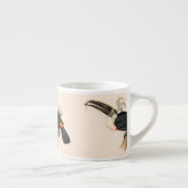 アンティークトゥーカン鳥絵画野生動物 エスプレッソカップ (右)