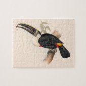 アンティークトゥーカン鳥絵画野生動物 ジグソーパズル (横)