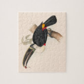 アンティークトゥーカン鳥絵画野生動物 ジグソーパズル (縦)