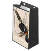 アンティークトゥーカン鳥絵画野生動物 スモールペーパーバッグ (正面アングル)