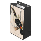 アンティークトゥーカン鳥絵画野生動物 スモールペーパーバッグ (裏面アングル)