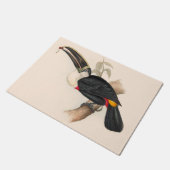 アンティークトゥーカン鳥絵画野生動物 ドアマット (アングル)