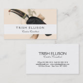 アンティークトゥーカン鳥絵画野生動物 名刺 (正面/裏面)