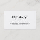 アンティークトゥーカン鳥絵画野生動物 名刺 (裏面)