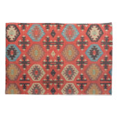 アンティークトカラフルルキリムカーペットラグ 枕カバー (裏面-左)