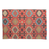 アンティークトカラフルルキリムカーペットラグ 枕カバー (正面左)