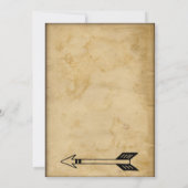 アンティークトバルアローヴィンテージウェディング招待状 招待状 (裏面)