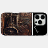 アンティークトラクタオンレザー Case-Mate iPhoneケース (裏面 (横))