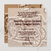 アンティークトラクタファーム結婚式招待状 招待状 (正面/裏面)