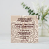 アンティークトラクタファーム結婚式招待状 招待状 (スタンド正面)