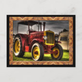 アンティークトラクターのポストカード ポストカード (正面)