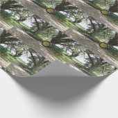 アンティークトラクターのラッピング紙 ラッピングペーパー (角)