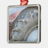 アンティークトラクター メタルオーナメント (左)