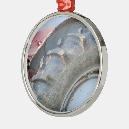 アンティークトラクター メタルオーナメント (左)