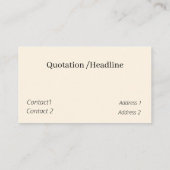 アンティークトラクター – 水色 名刺 (裏面)