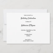 アンティークトラクタ誕生日 招待状 (裏面)