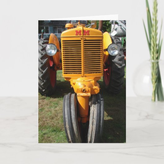 アンティークトラクタ カード (正面)