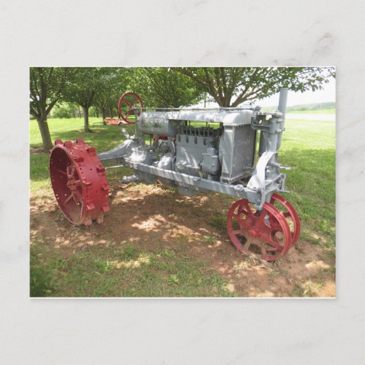 アンティークトラクタ ポストカード (正面)