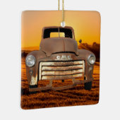 アンティークトラックヴィンテージトラックファームトラック セラミックオーナメント (右)