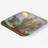 アンティークトラック誕生日 ペーパープレート (傾斜あり)