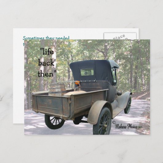 アンティークトラック&スチルはがきカスタマイズ-  ポストカード (正面/裏面)