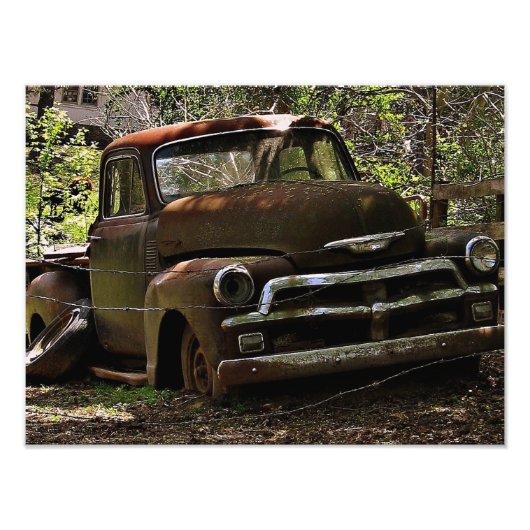 アンティークトラック フォトプリント            (正面)