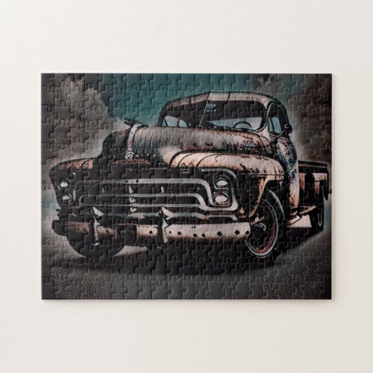 アンティークトラック – 時代を超越したクラシック ジグソーパズル (横)