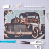 アンティークトラック – 時代を超越したクラシック 薄葉紙 (クラフト)