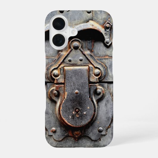 アンティークトランクの鍵 iPhone 16ケース (裏面)