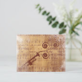 アンティークトランペット ポストカード (スタンド正面)