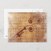 アンティークトランペット ポストカード (正面/裏面)