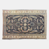 アンティークトルコのペルシャのカーペットテクスチャ キッチンタオル (横)