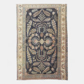 アンティークトルコのペルシャのカーペットテクスチャ キッチンタオル (縦)