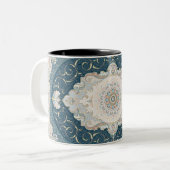 アンティークトルコペルシャカーペットラグ ツートーンマグカップ (正面左)