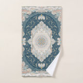 アンティークトルコペルシャカーペットラグ バスタオルセット (ハンドタオル)