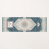 アンティークトルコペルシャカーペットラグ ヨガマット (正面(横))