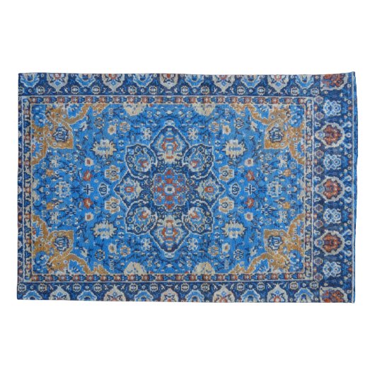 アンティークトルコペルシャカーペットラグ 枕カバー (裏面-左)