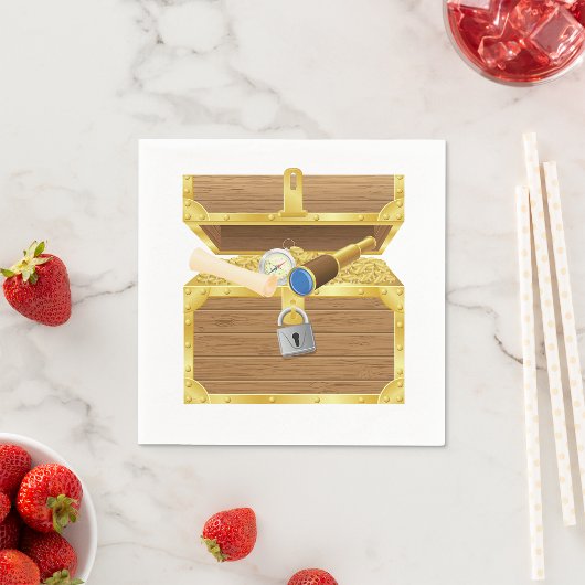 アンティークトレジャーチェスト紙ナプキンス スタンダードカクテルナプキン