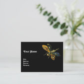 アンティークトンボの宝石 ,ブラック 名刺 (スタンド正面)