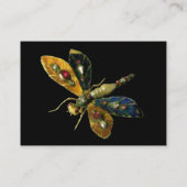 アンティークトンボの宝石 ,ブラック 名刺 (裏面)