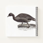 アンティークドイツの鳥プリントワイルドガンス ノートブック (裏面)